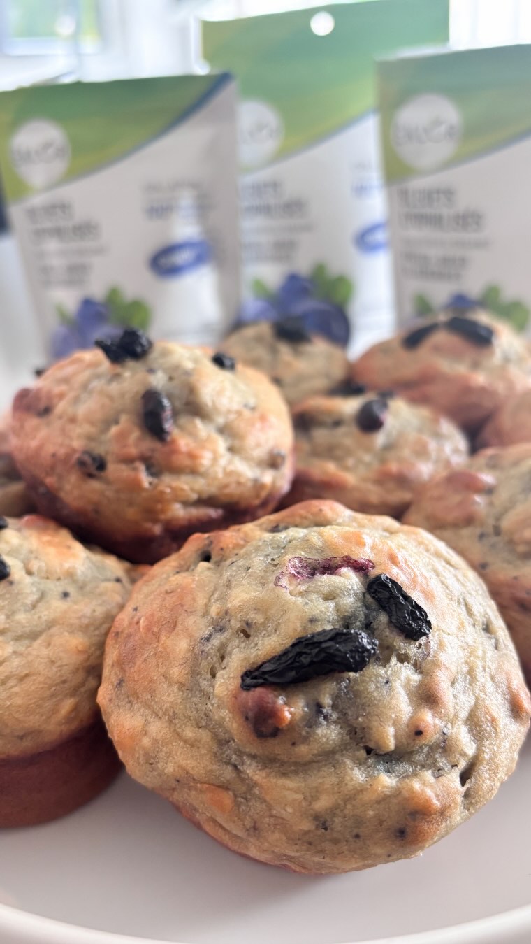 Aperçu — Muffins express banane, bleuet et camerise